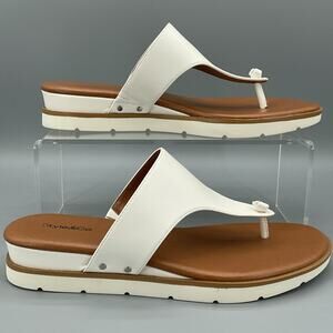 New Style & Co. Women’s Emmaa Thong Flat Sandals White Size 9M